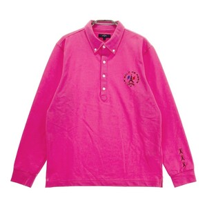 CALLAWAY キャロウェイ 長袖 ポロシャツ ボタンダウン ピンク系 L [240101110630] ゴルフウェア メンズ