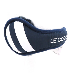 【美品】LECOQ GOLF ルコックゴルフ イヤーマフ ネイビー系 [240101110495] ゴルフウェア