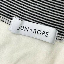 JUN&ROPE ジュン アンド ロペ ハーフジップ 長袖Ｔシャツ ボーダー柄 ホワイト系 L [240101116074] ゴルフウェア レディース_画像5