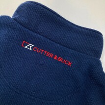 CUTTER&BUCK カッターアンドバック 裏起毛 ハーフジップ ニットセーター ブルー系 LL [240101114641] ゴルフウェア メンズ_画像4