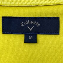 CALLAWAY キャロウェイ 2021年モデル ハイネック 半袖Tシャツ イエロー系 M [240101106188] ゴルフウェア メンズ_画像6