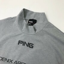 【新品】PING ピン 2023年モデル ハイネック スウェットトレーナー グレー系 LL [240101104532] ゴルフウェア メンズ_画像3