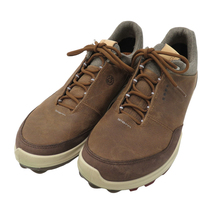 【1円】ecco エコー 155804 01034 BIOM HYBRID3 スパイクレス ゴルフシューズ ブラウン系 EU43 [240101102186]_画像1