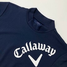 CALLAWAY キャロウェイ 2022年モデル ハイネック 半袖Tシャツ ネイビー系 M [240101112174] ゴルフウェア メンズ_画像3