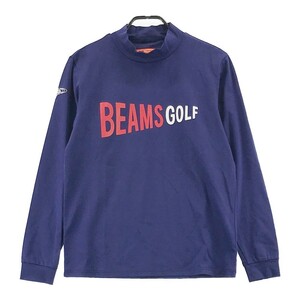 【1円】BEAMS GOLF ビームスゴルフ 2022年 ハイネック 長袖Tシャツ パープル系 L [240001884998]