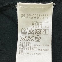 【1円】BEAMS GOLF ビームスゴルフ ハイネック半袖Tシャツ 日本製 ロゴプリント ブラック系 L [240101111310]_画像6