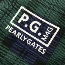 PEARLY GATES パーリーゲイツ 2023年 半袖ハイネックTシャツ ブラックウォッチ グリーン系 6 [240101115154] ゴルフウェア メンズ_画像3