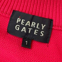 PEARLY GATES パーリーゲイツ ニットジャケット グレー系 1 [240101114315] ゴルフウェア レディース_画像4