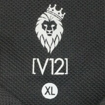 【新品】V12 ヴィトゥエルブ 長袖ポロシャツ ブラック系 XL [240101120863] ゴルフウェア メンズ_画像3