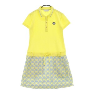 AND PER SE Anne Pas . короткий рукав One-piece общий рисунок оттенок желтого S [240101006028] Golf одежда женский 