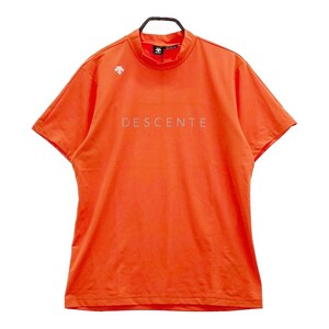 DESCENTE GOLF デサントゴルフ 2023年モデル ハイネック半袖Tシャツ オレンジ系 O [240101116051] ゴルフウェア メンズ