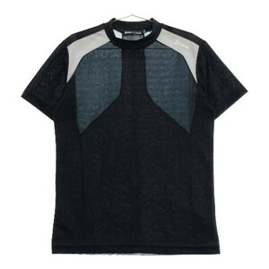 SRIXON スリクソン by DESCENTE 2021年モデル ハイネック 半袖Tシャツ ブラック系 M [240101103850] ゴルフウェア メンズ