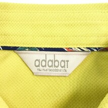【新品】ADABAT アダバット 半袖ポロシャツ ワッペン イエロー系 46 [240001855340] ゴルフウェア メンズ_画像5