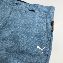 【1円】PUMA GOLF プーマゴルフ 923924 裏起毛スウェットパンツ 総柄 ブルー系 XL [240101088440]_画像3