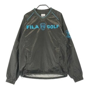 【1円】FILA GOLF フィラゴルフ 蓄熱裏地3wayブルゾン ブラック系 M [240001831091]