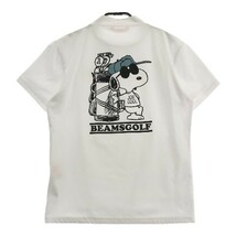 【1円】BEAMS GOLF ビームスゴルフ ×PEANUTS 2022年モデル ハイネック 半袖Tシャツ スヌーピー L [240101054418]_画像2