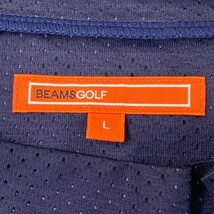 【1円】BEAMS GOLF ビームスゴルフ 2023年モデル ハイネック半袖Tシャツ 総柄 L [240101065617]_画像5