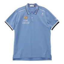 【1円】LE COQ GOLF ルコックゴルフ 2022年 半袖ポロシャツ ブルー系 LL [240101013478]_画像1