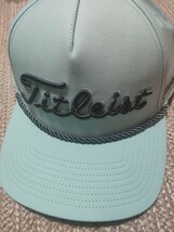 新品 未使用 Titleist タイトリスト キャップ サックスブルー 水色 ストレッチ 紫外線カット 抗菌 吸水速乾 帽子 メンズ ゴルフウェア_画像2