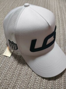 新品 未使用 ヨシノリコタケ ルコックスポルティフ 別注 LCS刺繍 メッシュキャップ ホワイト 白 帽子 フリーサイズ 57-59cm