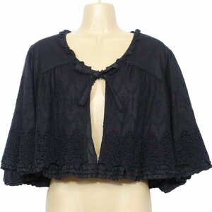 [ beautiful goods!]PINK HOUSE* gorgeous . pretty rose ....chu-ru race piling! loan bolero cardigan black series 2012 year pico frill z5732