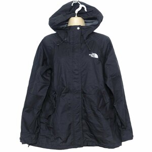 【美品】THE NORTH FACE ノースフェイス★ナイロンジャケット フーディ 大きいサイズL ポケッタブル 収納袋付き 黒系 z5902