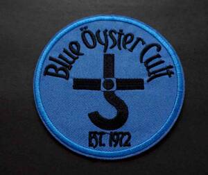  青円BOC■新品■『Blue Oyster Cult』ブルー・オイスター・カルト　ハードロック・バンド刺繍ワッペン■激渋■ 音楽■洋服・衣類・衣服DIY