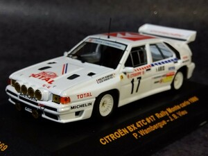 イクソ 1/43 シトロエン BX 4TC 1986年 モンテカルロラリー 出走車仕様