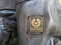 BELSTAFF ベルスタッフ PANTHER 1966 レザー　キルティング　ミリタリー　ジャケット　黒　S　国内正規品_画像7