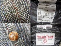 美品 定価41.800円☆REBUILD by NEEDLES×HARRIS TWEED ツイードジャケット リビルドバイニードルス 21AW メンズ 中綿入り 秋冬物_画像8