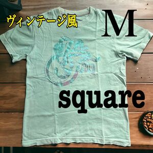 square 半袖Tシャツ　ヴィンテージ風　古着　M程度　レア　希少 CocaCola