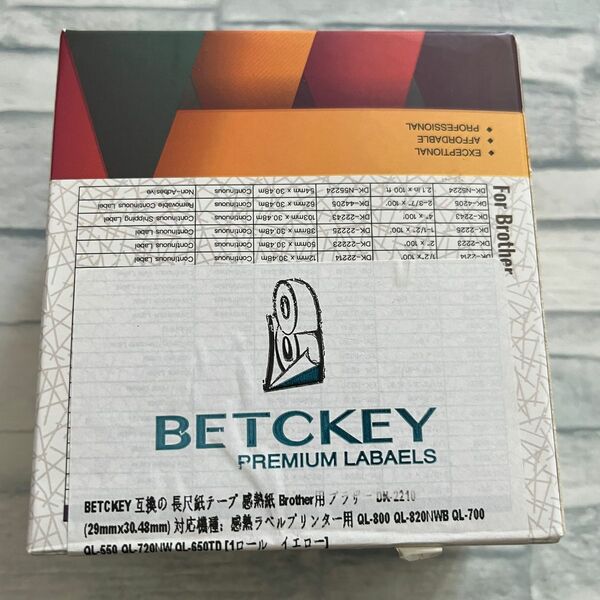 (Z)BETCKEY ブラザー用互換　長尺　感熱紙 DK-22210