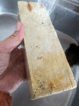 天然砥石 伊予砥ですか? 長さ約21.5cm 重量約2.1Kg 鑿 鉋 包丁_画像10