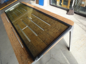 T-12　引取り限定　　複層ガラス ペアガラス　約　490ｘ1620ｘ20㎜　明り取り　窓 サッシ関連 DIY リフォーム 修理 補修