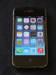 SoftBank　Apple　iPhone 4　16GB　Black ブラック　MC603J/A　スマートフォン　動作確認済　ワイヤレスキーボードケース付