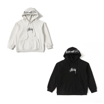 STUSSY ハイストリートレトロカップル中わた入りフード付きスウェットパーカー_画像1