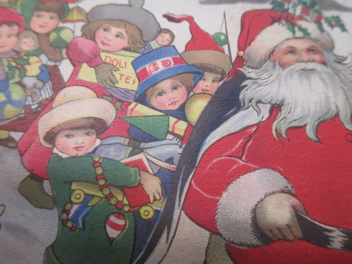 楽しいクリスマス 1921年エンタイヤ アンティークポストカード No1760, アンティーク, コレクション, 雑貨, 絵葉書