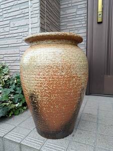 備前焼　花瓶 　壺 　傘入れ 　中古品