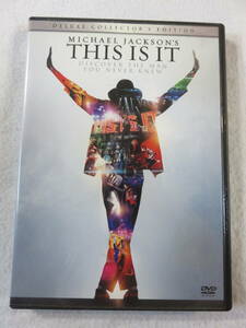 洋楽DVD『マイケル・ジャクソン　THIS IS IT　デラックス・コレクターズ・エディション』セル版2枚組。映像特典付き。日本語字幕版。即決。