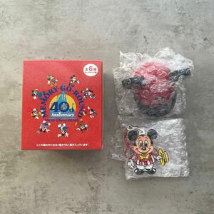 本日出品削除します　最終値下げ　ディズニー　40周年　ミニチュアトイ　イヤーハット　ストラップ