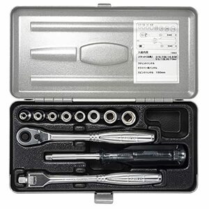  tone (TONE) socket wrench set 1850 difference included angle 6.35mm(1/4) silver -inch contents 11 point 