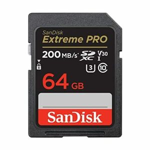 SanDisk (サンディスク) 64GB Extreme PRO SDXC UHS-I メモリーカード - C10、U・・・