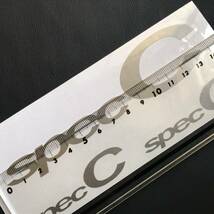 スバリストのためのスバルSpec C「スペックＣ」ステッカー、シルバー、インプレッサ、WRX、ＧＤＢ、ＧＲＢ_画像2