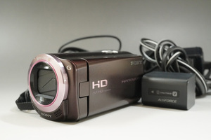 1円~スタート【596】SONY/ソニー　HDR-CX270　■LENDS　Sony Lens 30x Optical 1.8/2.1-63