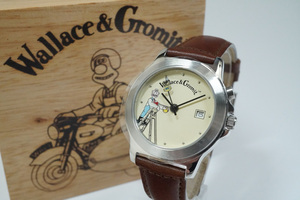 1円~【705】ウォレスとグルミット　Wallace&Gromit　クオーツ　アラーム機能　WESCO　1989　腕時計　箱入り