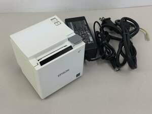 EPSON コンパクト レシートプリンター TM-m10 621(M332B )有線LAN　USB対応 純正アダプター付属（管２B1）