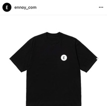 ENNOY Circle T-Shirts M 黒エンノイ サークル ロゴ E Tシャツ スタイリスト私物 シャカシャカ スウェット フリース シティ ブラック_画像1