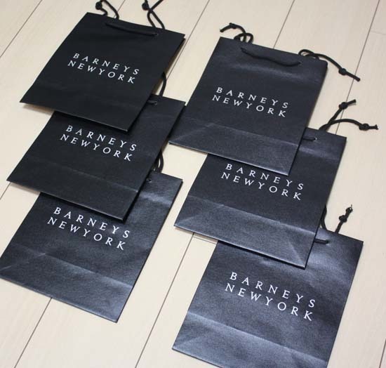 バーニーズニューヨーク Barneys New York 6枚セット ショップ袋 バック 紙袋