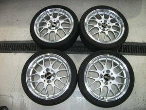 BBS RG 17x7j＋38 PCD114.3 4HOLE 鍛造 FORGED 4本セット(PS13 DR30 SR20 CA18)