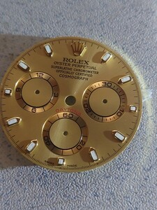 純正 美品 ROLEX デイトナ 文字盤 ゴールド 交換品